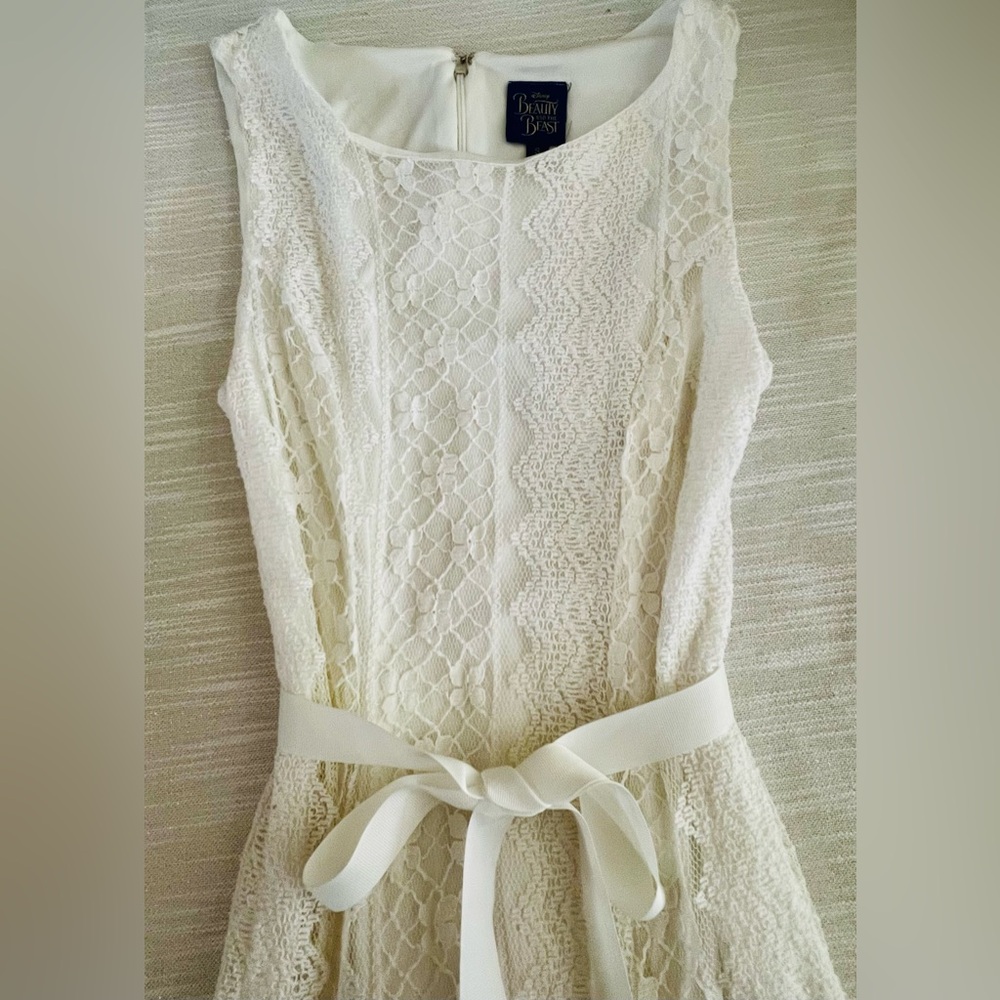 White lace Disney Beauty & The Beast dress size S